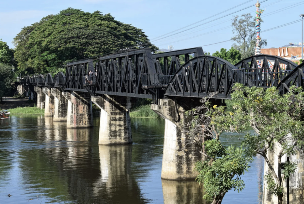 Where Was 'The Bridge on the River Kwai' Filmed? pictured: Bridge over the River Kwai in Thailand